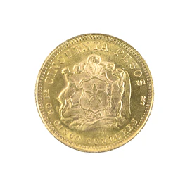 Moneda Nacional 50 Pesos Chilenos (5 Cóndores) Año 1958