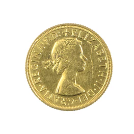 Moneda Sovereign Reino Unido Año 1958