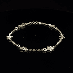 Pulsera de Plata 925 Limada con Estrella