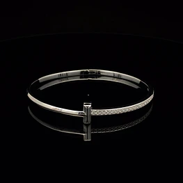 Pulsera de Plata 925 Esclava Medio Cintillo
