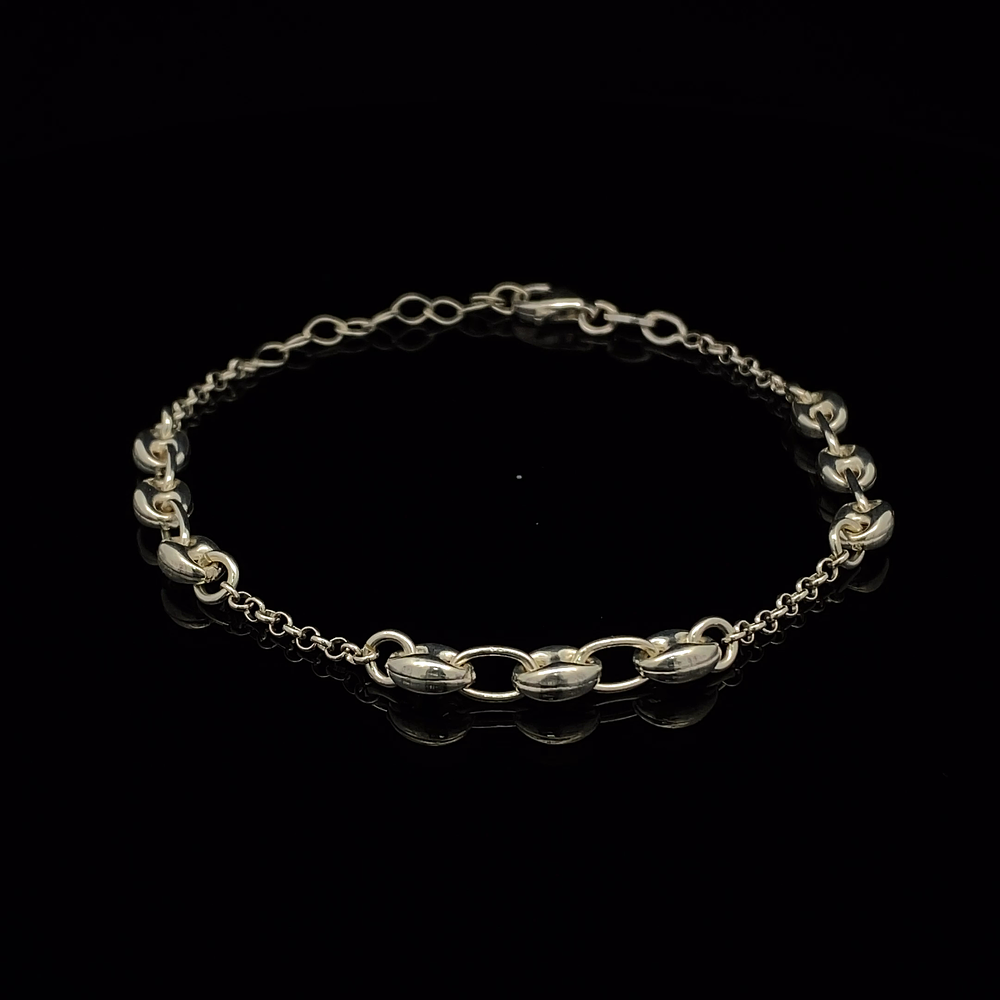 Pulsera de Plata 925 Limada con Marinera