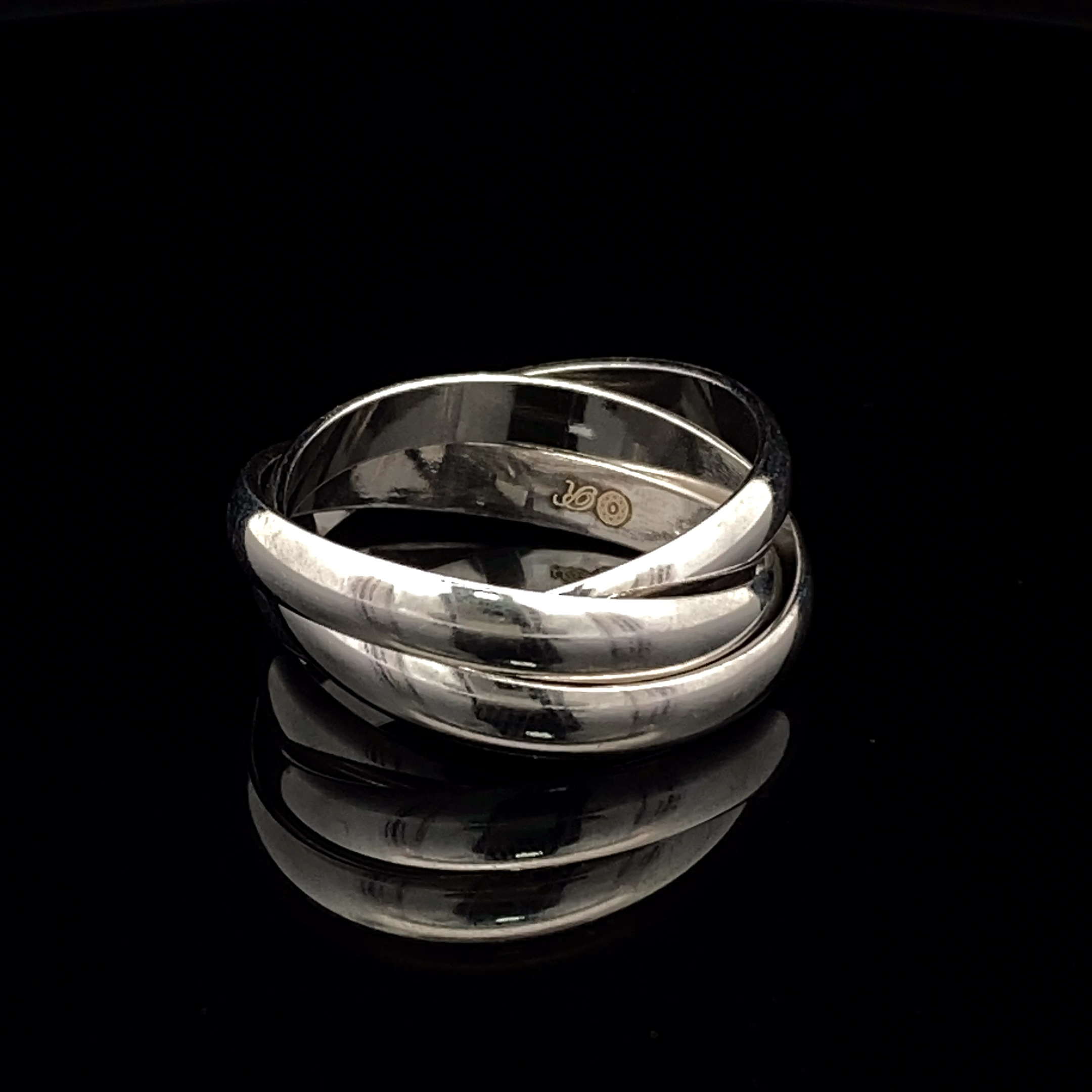 Anillo de Plata 925 Argolla Entrelazadas