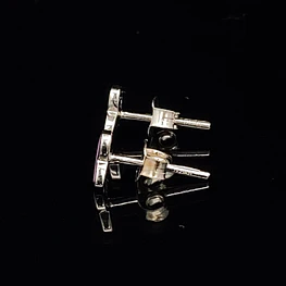 Aros de Plata 925 Ágata Corazón