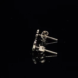 Aros de Plata 925 Ágata Flor