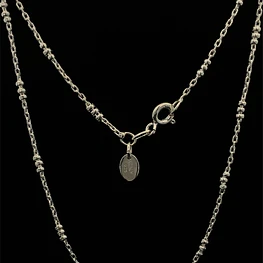 Cadena de Plata 925 Limada con Esferas