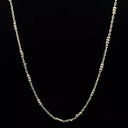 Cadena de Plata 925 Limada con Esferas