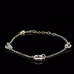 Pulsera De Plata 925  Rolo con Marinera
