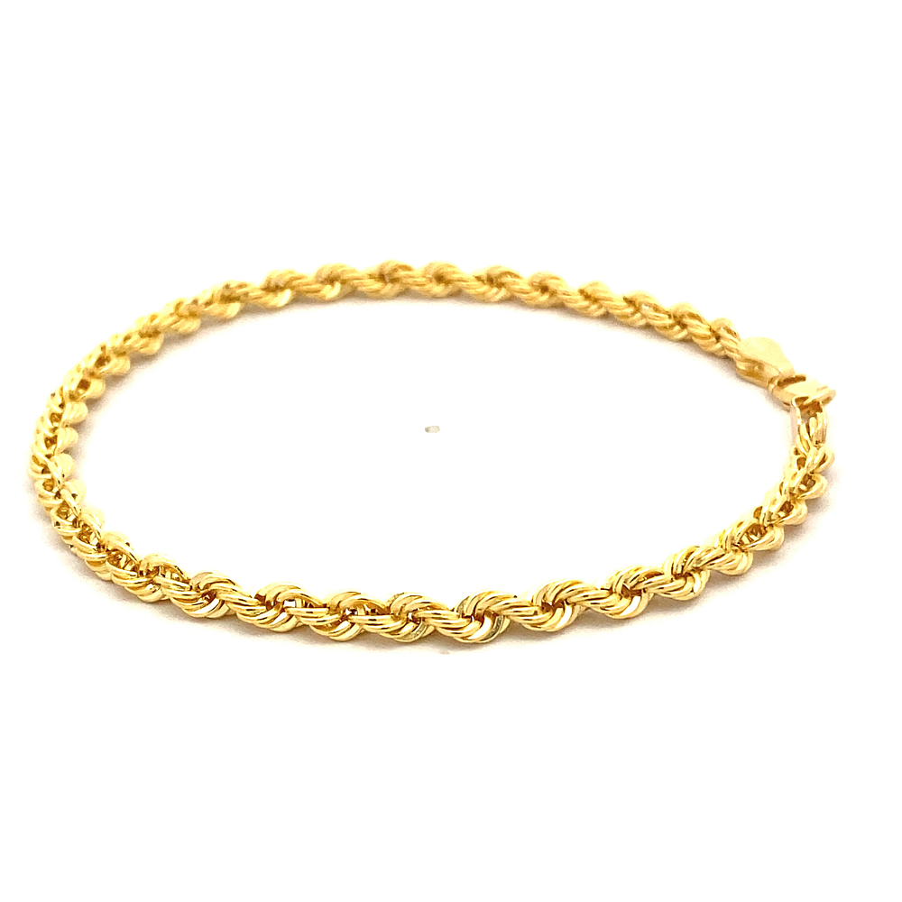 Pulsera de Oro Amarillo 18K Tourbillon con Broche Barroco