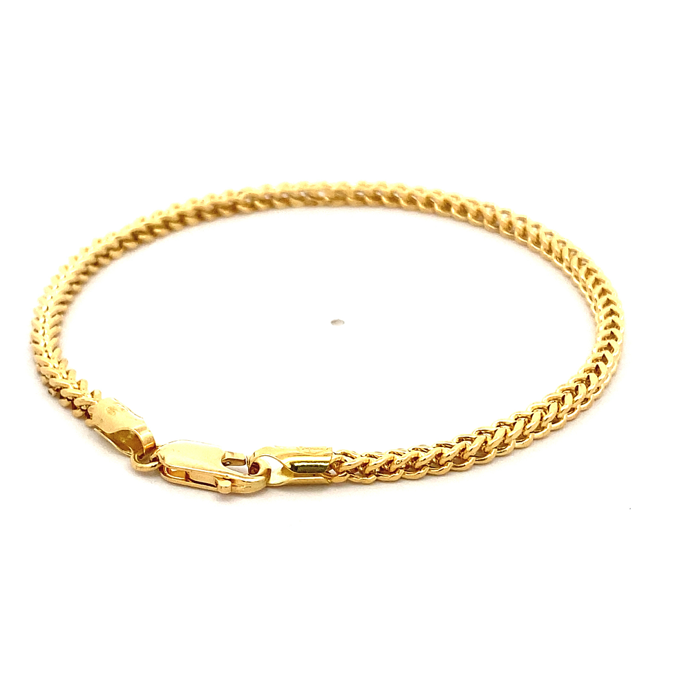 Pulsera de Oro Amarillo 18K Espiga