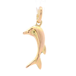 Colgante de Oro Rosado 18K Delfín