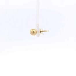 Aros de Oro Amarillo 18K Esfera con Cierre Mariposa