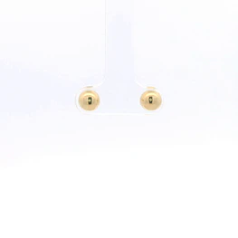 Aros de Oro Amarillo 18K Esfera con Cierre Mariposa