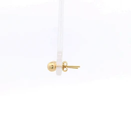 Aros de Oro Amarillo 18K Esfera con Cierre Mariposa