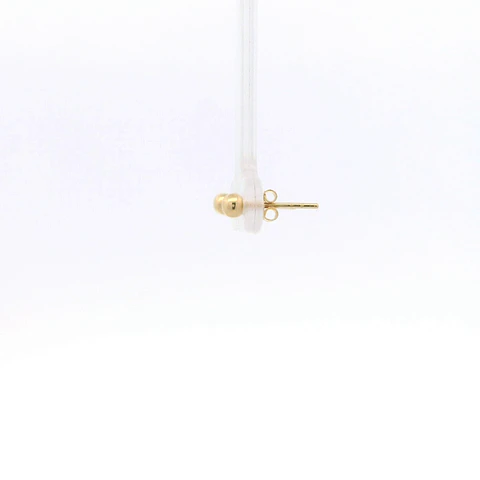 Aros de Oro Amarillo 18K Esfera con Cierre Mariposa