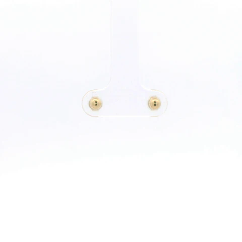 Aros de Oro Amarillo 18K Esfera con Cierre Mariposa