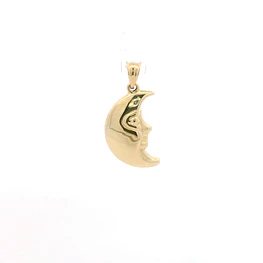 Colgante de Oro Amarillo 18K Cara de Luna