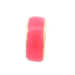 Colgante de Oro Amarillo 18K Circular Calado Rosado
