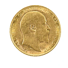 Soberano Británico de Oro de 1908 (Eduardo VII)