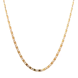 Cadena de Oro Amarillo 18K Lumachina con Broche Mosquetón 60 cm
