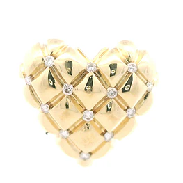 Colgante de Oro 18K Corazón con 13 Diamantes Naturales