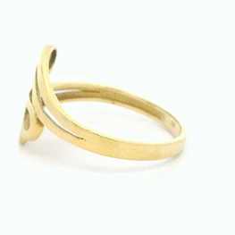 Anillo de Oro Amarillo 18K Calado en Espiral