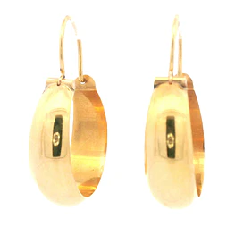 Aros De Oro Rosado 18k Botes Clasicos N° 5