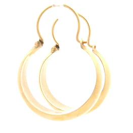 Aros De Oro Rosado 18k Botes Clasicos N° 5
