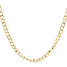Cadena Barbada 18K Oro Amarillo 60 cm