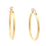 Aros de Oro Amarillo 18K Trenzados