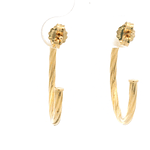 Aros de Oro Amarillo 18K Trenzados