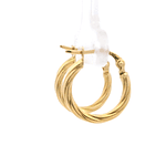 Aros de Oro Amarillo 18K Trenzados