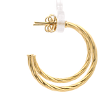 Aros de Oro Amarillo 18K Trenzados