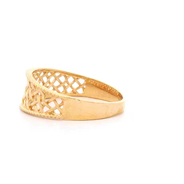 Anillo De Oro Amarillo 18K Trenzado