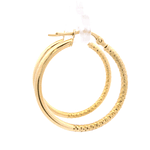 Aros de Oro Amarillo 18K Entorchados