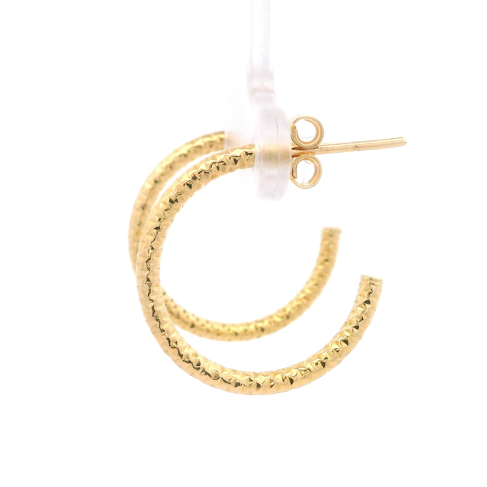 Aros de Oro Amarillo 18K Entorchados