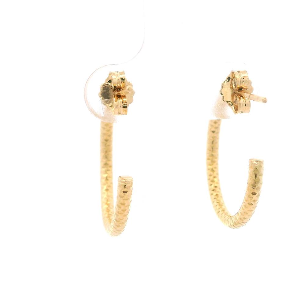 Aros de Oro Amarillo 18K Entorchados