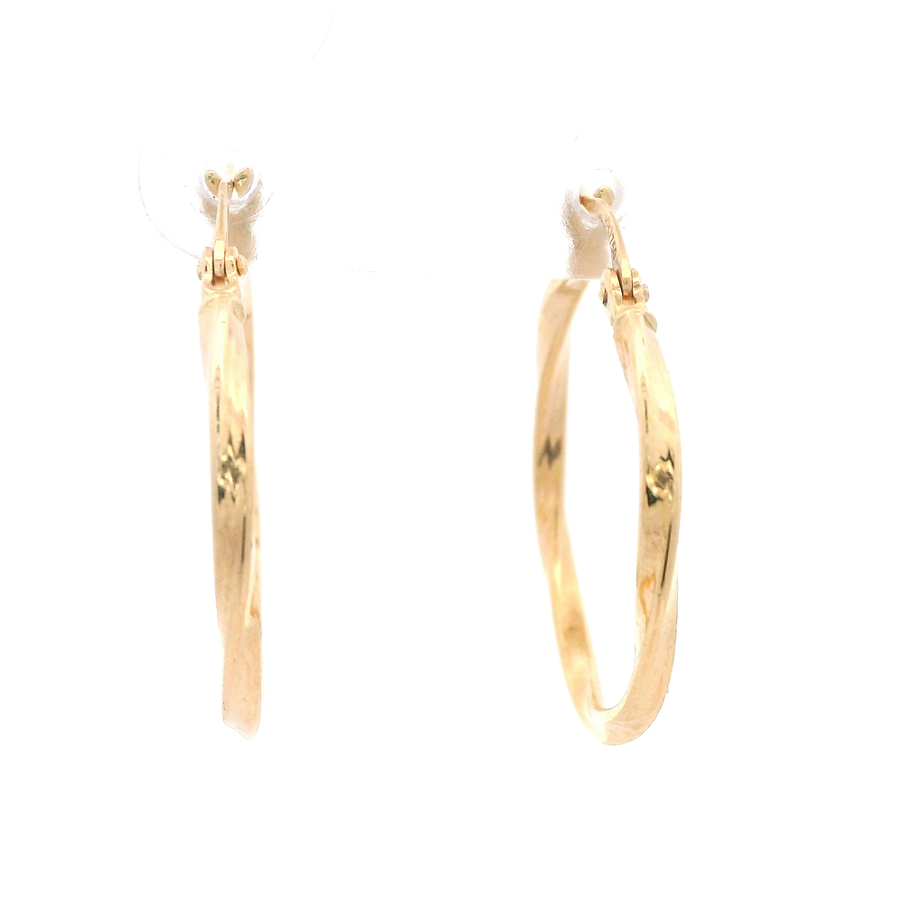 Aros de Oro Amarillo 18K Trenzados