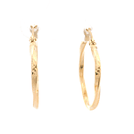 Aros de Oro Amarillo 18K Trenzados