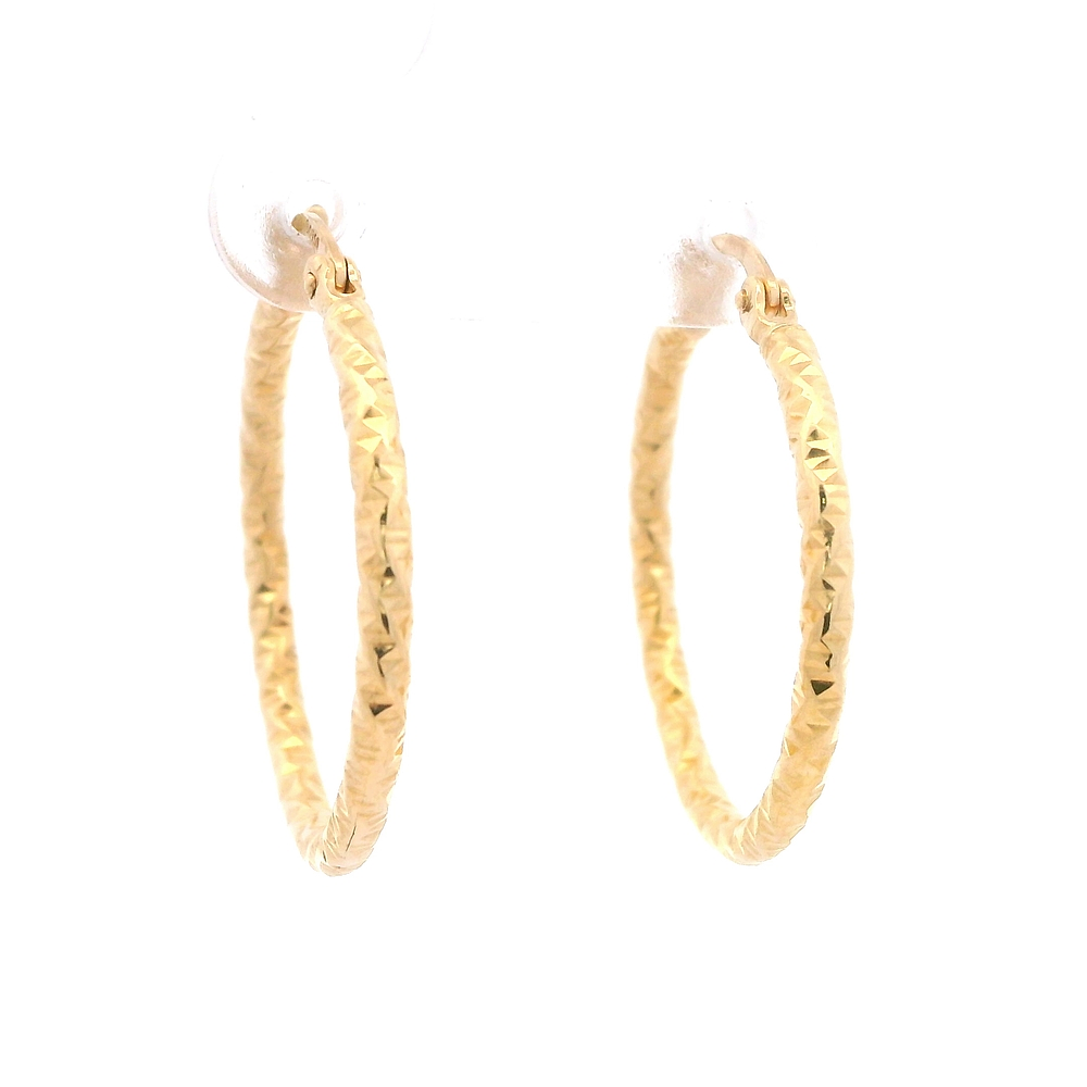 Aros de Oro Amarillo 18K Entorchados