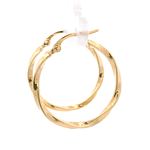 Aros de Oro Amarillo 18K Trenzados