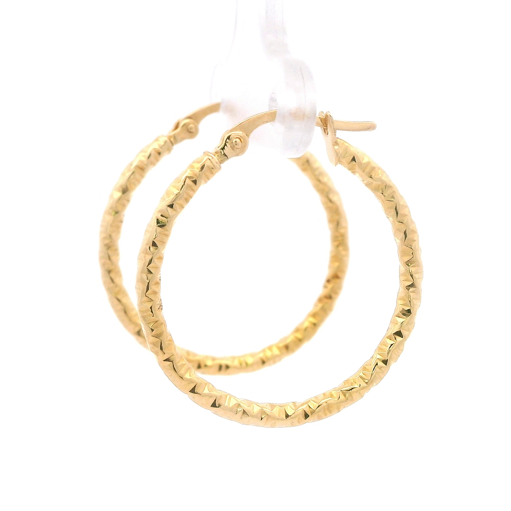 Aros de Oro Amarillo 18K Entorchados
