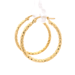 Aros de Oro Amarillo 18K Entorchados