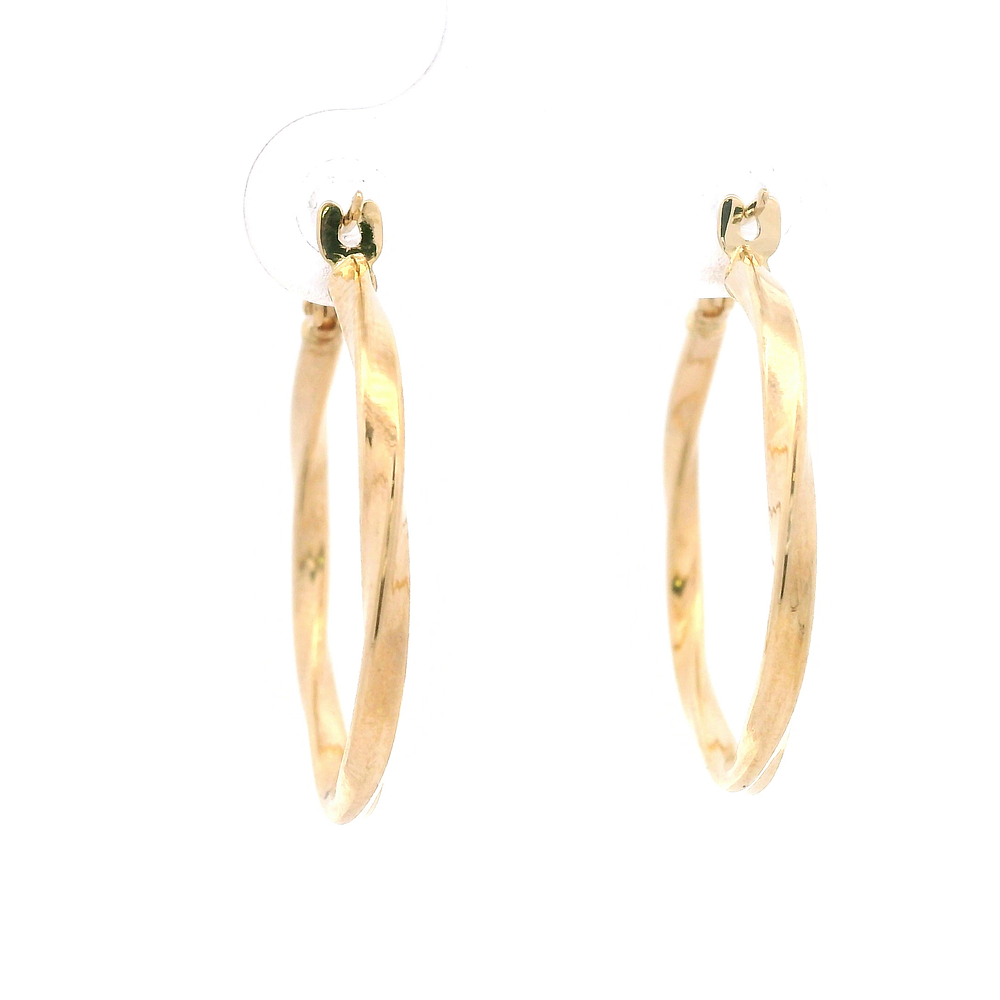 Aros de Oro Amarillo 18K Trenzados