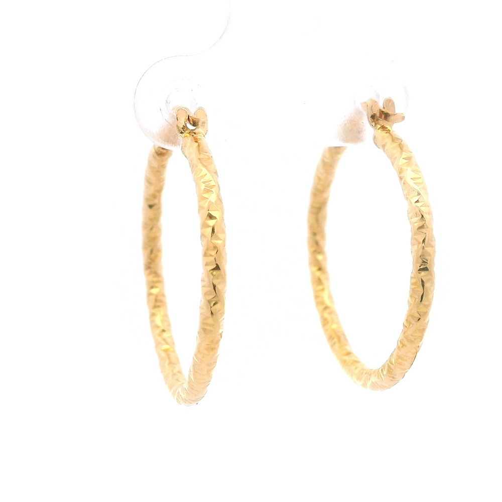 Aros de Oro Amarillo 18K Entorchados