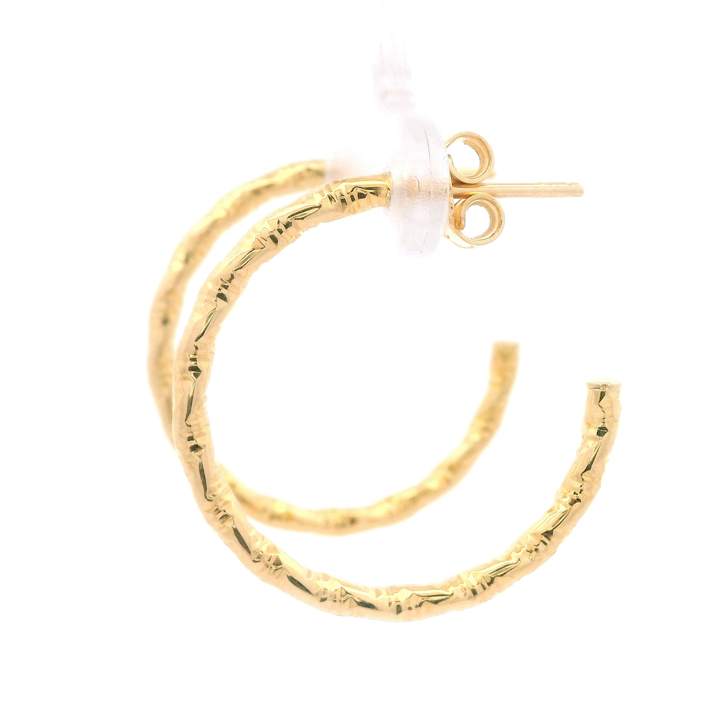 Aros de Oro Amarillo 18K Entorchados