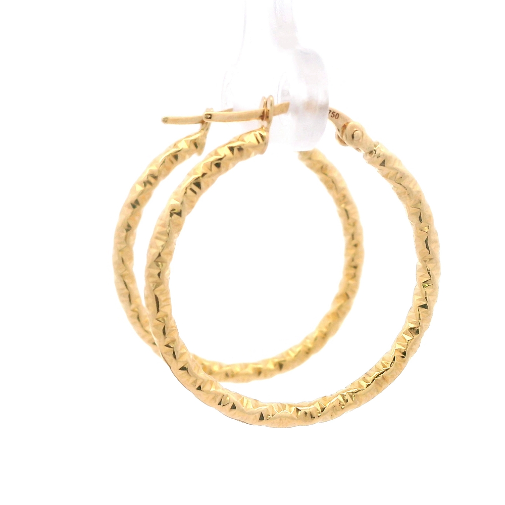 Aros de Oro Amarillo 18K Entorchados