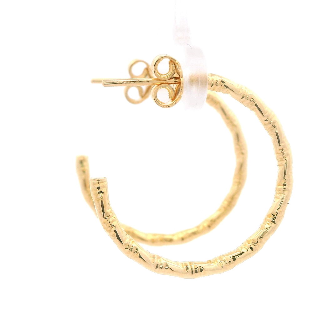 Aros de Oro Amarillo 18K Entorchados