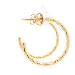 Aros de Oro Amarillo 18K Entorchados