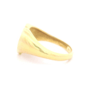 Anillo De Oro Amarillo 18K Sello Corazón Con 1 Micropiedra Incolora