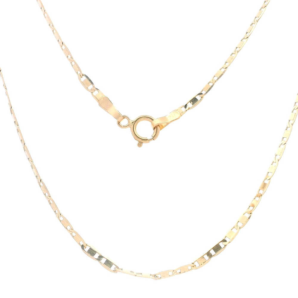 Cadena de Oro Amarillo 18K Banana